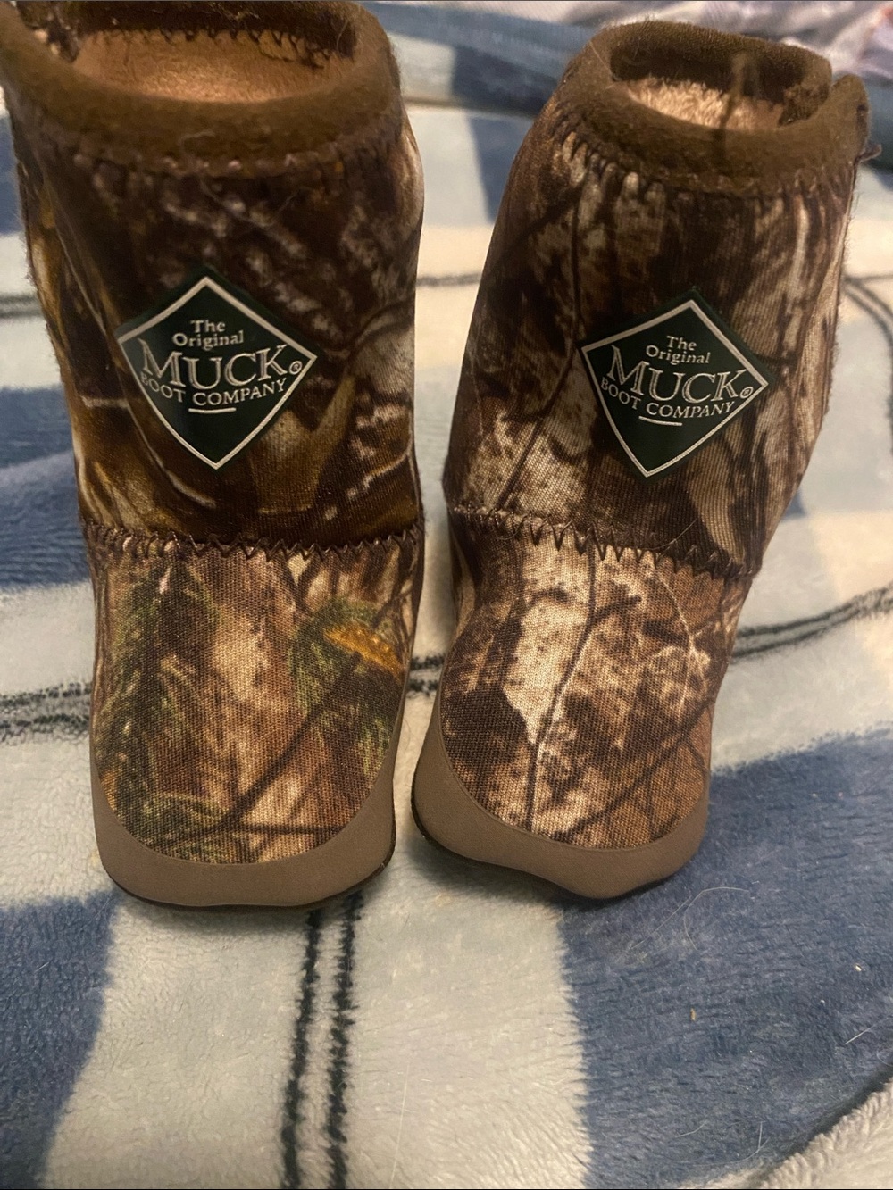 Muck Boot Company Kids' Camouflage Slip-On Boots - Brown/Green
